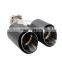 Original style 304 stainless steel 63mm dual carbon fiber exhaust