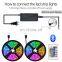 LED light strip with 5050 dimmable  epoxy waterproof RGB strip light kit APP blue tooth control music soft light bar