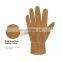 HANDLANDY Brown Genuine Cowhide Gardening Tools Gardening Gloves Work Driver Leather Gloves Kids Gloves Winter