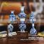 Various Small Chinese Antique Blue And White Ceramic Vases