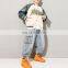 Custom Double Color Patchwork Patch Embroidered Oversize White College Bomber Jacket For Men