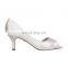 ladies elegant design low heel cross strap evening party heels sandals shoes other colors and material are available