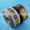 Plastic roll stock nuts food candy chocolate bar packaging printed bopp film Plastic roll