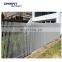 China manufacture  easy assembly wood color modern aluminium vertical privacy fence
