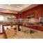 Red / Black Solid Wood Kitchen Cabinets With American Standard Sink And Faucet