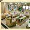 Latest Home Furniture Luxury Design Couch Set Living Room Antique Wooden Frame Sofa Set