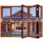 Customized size outdoor exterior patio double glass bi-fold door
