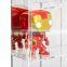 Mirrored Back Acrylic Display Box with Compartments Mini Action Figure Toys Display Case