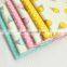 Cotton cartoon twill kindergarten children quilt print fabric ice cream cone wave fabric