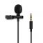 Lavalier Lapel Microphone Kit Clip-on Omnidirectional Condenser