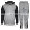 Full Customized Made Cheap price winter men's stand collar jacket and jogger fleece tracksuit set street wear