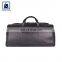 Black Soft Genuine Leather Duffel Travel Bag Extra Zippers and Compartment Inside