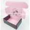 High Quality Dress Shoes Clothes Gift Corrugated Paper Packaging Boxes Custom Logo Pink Cardboard Boxes for Packaging