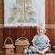 Set Of 2 Rattan Small Basket For Children Handicraft Kid Basket Bag Wicker Kids Bag Wholesale Supplier