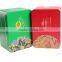 square cholocate tin case packaging metal can candy box