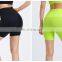 Newest Design No Front Rise Seam High Waist Sports Gym Yoga Shorts Women Training Athletic Running Wear Short Pants