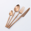 Gold Plated Flatware Stainless Steel Cutlery Restaurant Silverware Set For Wedding Table Decoration