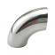 Stainless Steel Sanitary SS304 SS316L 90 Degree Bw Seamless Elbow Pipe Fittings