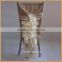 C003G white chiffon and burgundy organza ruffled wedding wholesale cheap chair covers