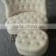 RCH-4242 Hot Sale 2 Seat Button Sofa With Ottoman