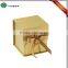 custom design paper folding gift box with ribbon closure