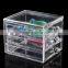 C81 ANPHY 3 Drawers Acrylic Organizer Large makeup Assorted Storage Box Jewelry Finding box