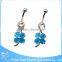 Factory direct sale hypoallergenic stainless steel handmade fancy navel piercing