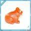 orange clolor pvc frog toy ,Vinyl animal toy