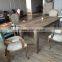 Classic oak wooden vintage furniture long dining table