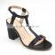 new office lady thick women heel ankle strap sandals