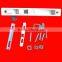 Zinc Alloy Two Faced Flush Door Window Sliding Lock with Lock Key