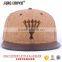 custom design cork snapback cap hat