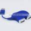 2015 Animal shape 4 port mini usb hub usb 2.0 /3.0 hub