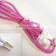 DC3.5 dual color transparent AUX cable /6 colors