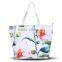 New Arrival Female Canvas Tote European Style Floral Printing Women Handbag Canvas Beach Bags For Girls Bolsa Feminina