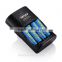 HOT! RENEW S2 4BAY/Slots quick charger with AAA (4-Pack) Ni-MH 1100mAh Super High-Capacity Rechargeable Batteries Pre-charged