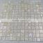 Pure White freshwater shell mosaic tile on mesh with joints ,bathroom tile