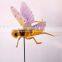 Hot Sale in Russia 6 inch Flying Locust Grasshopper Memorial Garden Stakes, Plastic Garden Stick