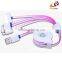 Shenzhen Factory Supply 4 Head in 1 Multi Charging Flat USB Cable Adapter