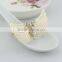 fashionable golden butterfly shape crystal metal alloy napkin rings