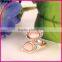 New fashion heart design white gold plated crystal wedding ring