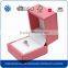 Wholesale plastic leather ring boxes with velvet insert