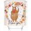 China Supplier Christmas Bear Shower Curtain
