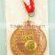 High Quality Copper Plated Sports Basketball Metal Medal