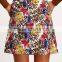 2016 latest fall floral body-con micro mini skirt