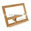 Relax days Cooking Book Holder Stand With 3 Angles Bamboo book reading stand