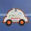 180mm advertising car shape soft rubber PVC baby on board warning sign