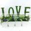 Wholesale Artificial moss letter /topiary foam letter for table decoration