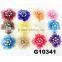 baby satin flower rhinestone baby hair clips