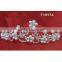 Glitter Bridal Rhinestone Pearl Daisy Flower Crown Headband